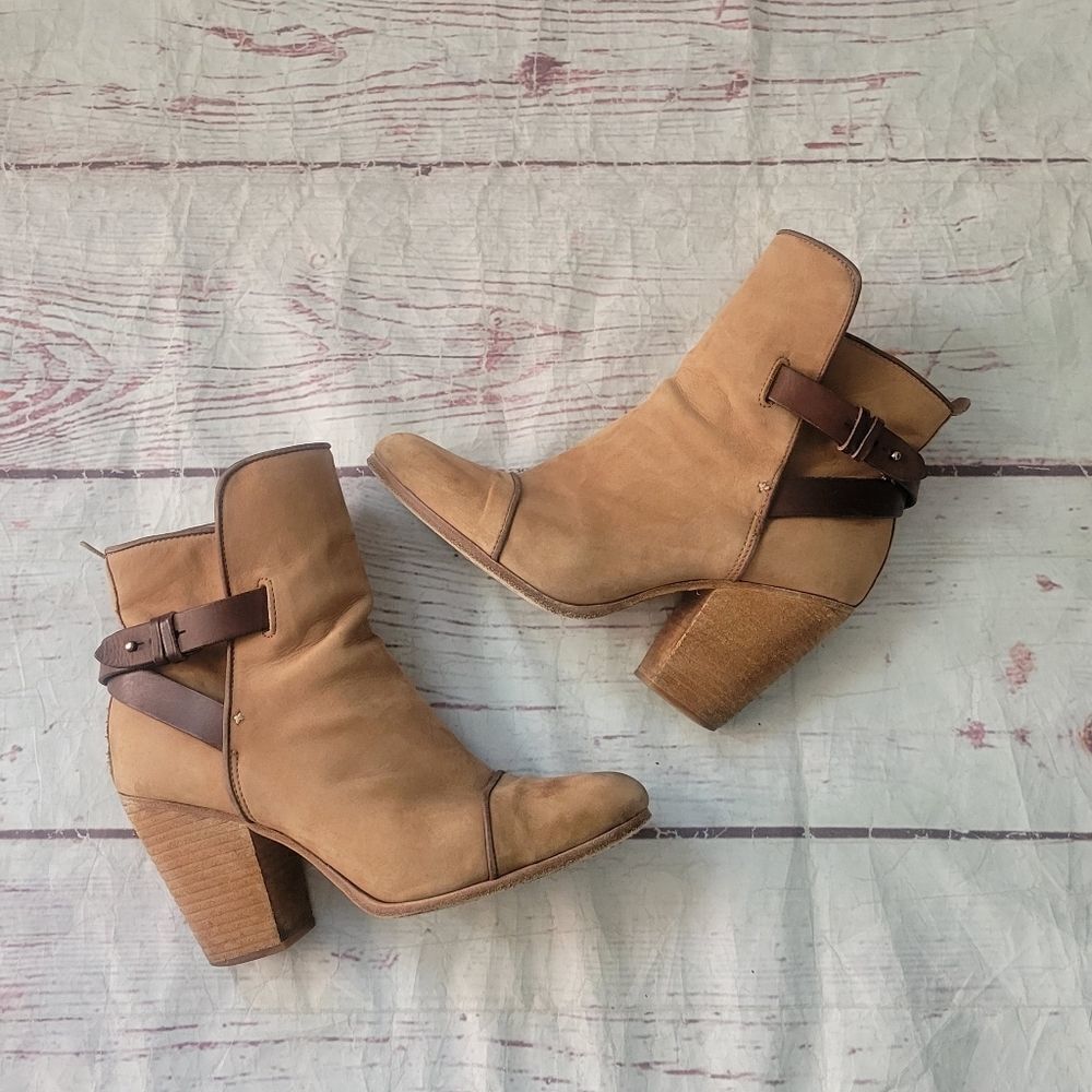 Rag & Bone Kinsey Cap Toe Suede Boots‎ Size 11